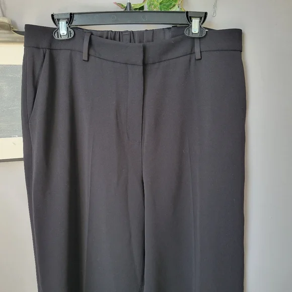 The Fold London Clever Crepe Adelaide Wide Leg Trousers Black UK 14 US 10 - Picture 4 of 11